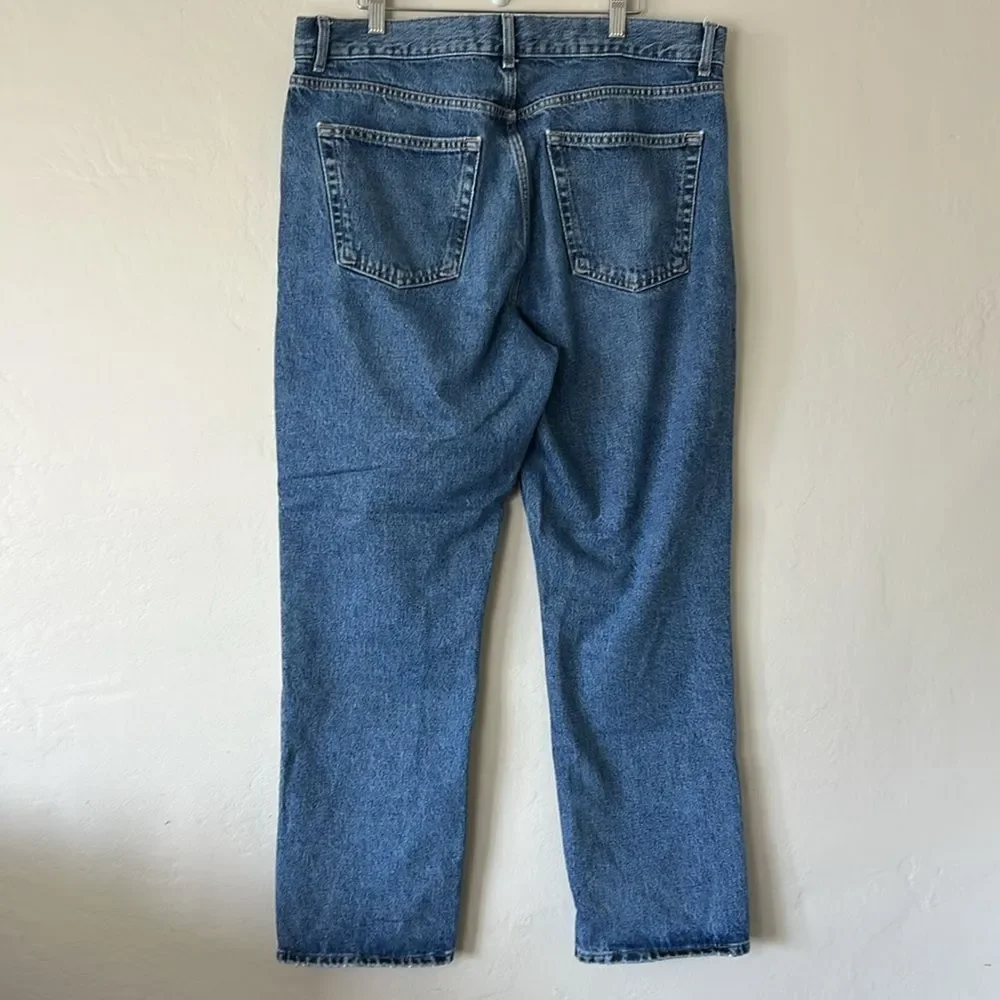 Topshop dad jeans in mid blue - Picture 7 of 7